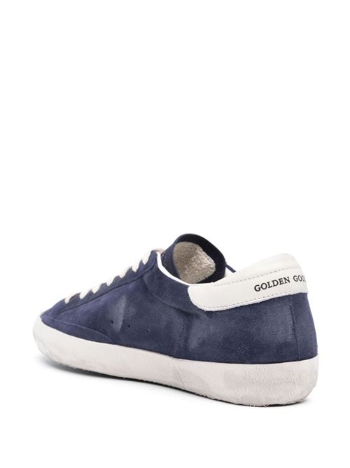 Navy blue/white calf suede sneaker Golden Goose | GMF00101F00552950669